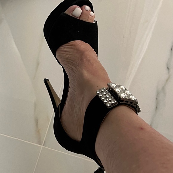 Embellished Miu Miu Platform Heels - Picture 2 of 8